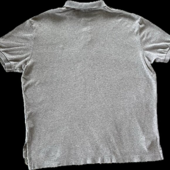 POLO Ralph Lauren Men's Gray Soft Cotton/Jersey Knit Polo Shirt - Classic Fit XL - Picture 3 of 6